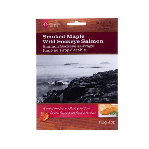 SMOKED WILD MAPLE SOCKEYE SALM 113 G