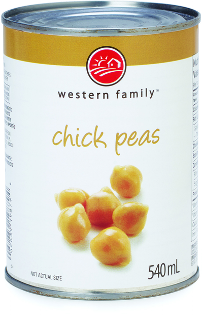 WESTERN FAMILY Chick Peas 540ml