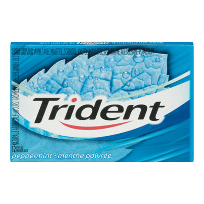 TRIDENT Peppermint Gum 12 Pack