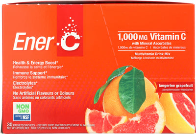 Ener-C 1000 mg Packets Tangerine Grapefruit Vitamin C, 30 packets