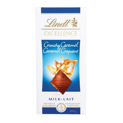 LINDT Crunchy Caramel Milk Chocolate 100g