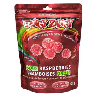 TANGY ZANGY Sour Raspberries 64g