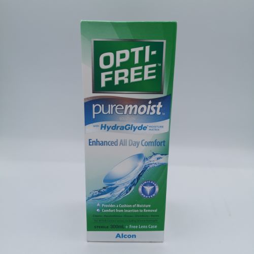 Opti-Free Puremoist Multi-Purpose Hydroglide Disinfecting Solution, 300 mL
