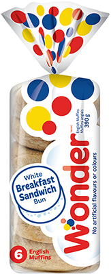WONDER White Breakfast Sandwich Bun
