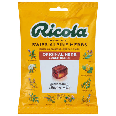 RICOLA The Original Natural Herb Cough Drops 21's