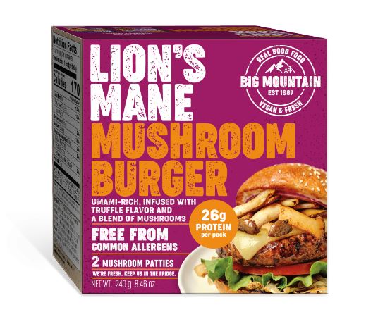 Big Mountain Lions Mane Mushroom Burger, 240 g
