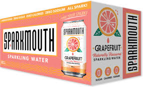 Sparkmouth Grapefruit Flavoured Sparkling Water, 12 ct