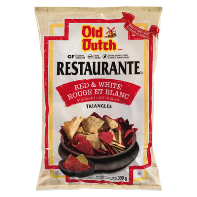 OLD DUTCH RESTAURANTE Red & White Triangles 275g