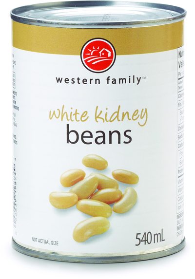 Western Family White Kidney Beans, 540 mL
