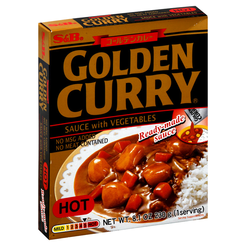 S&B Golden Curry Hot with Veg 230g