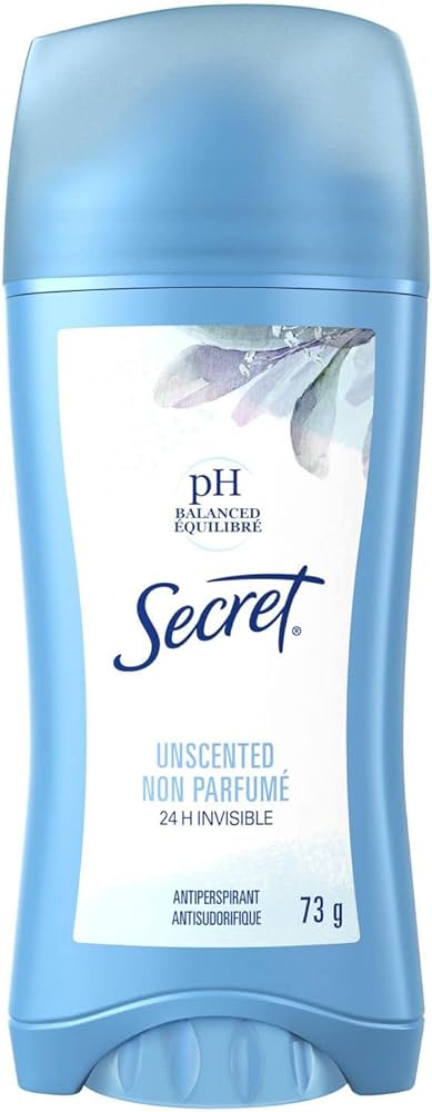 Secret Ph Balanced Unscented Antiperspirant, 73 g