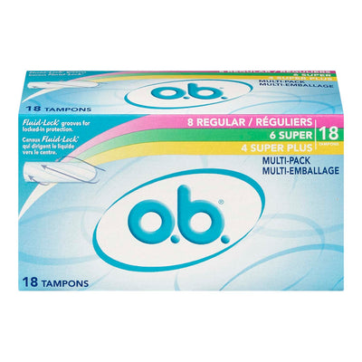 O.B. Multipack Tampons, 18 ct