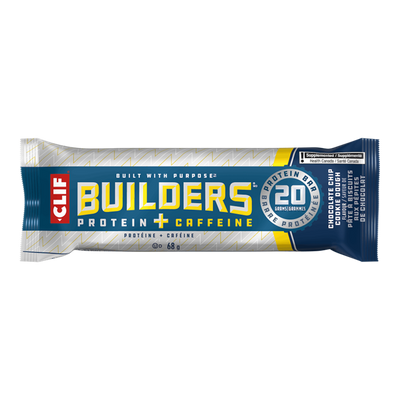 Clif Builder's Protein + Caffeine Chocolate Chip Cookie Dough Protein Bar, 68 g