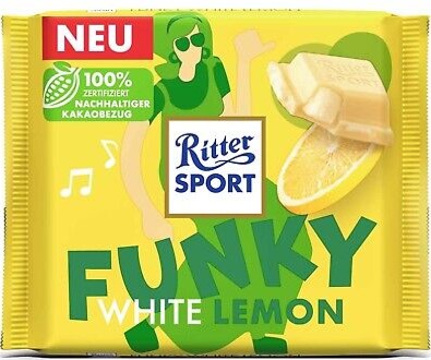 RITTER SPORT WHITE LEMON 100 G