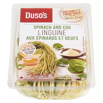 DUSO'S Spinach and Egg Linguine