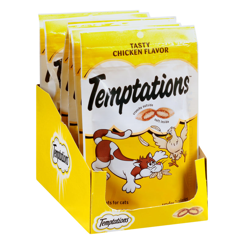 TEMPTATIONS Tasty Chicken Flavor Treats for Cats 85g