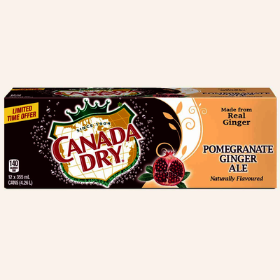 Canada Dry Pomegranate Ginger Ale, 355 mL, 12 ct