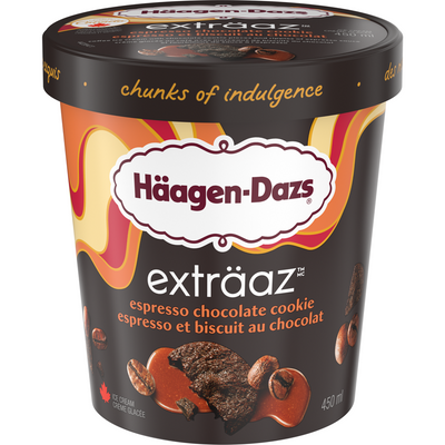 Haagen Daz Extraaz Espresso Chocolate Cookie Ice Cream, 450 mL