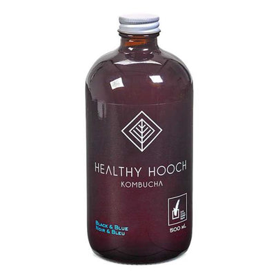 Healthy Hooch Black & Blue Kombucha, 500 mL