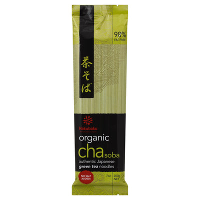 Hakubaku Cha Soba Green Tea Soba Noodles, 200 g