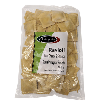 Let's Pasta Four Cheese & Spinach Ravioli, 500 g