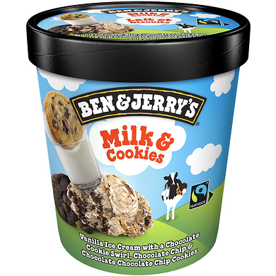BEN & JERRY'S MILK & COOKIES 500 ml