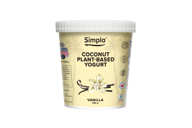 Simpla Vanilla Coconut Plant Based Yogurt, 450 g