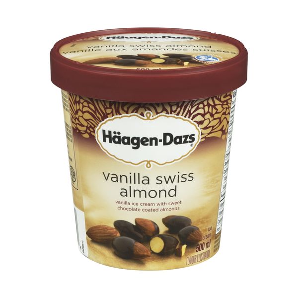 HAAGEN DAZS Vanilla Swiss Almond Ice Cream 500ml