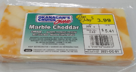 OKANAGAN'S CHOICE Marble Cheddar