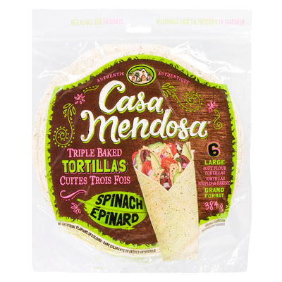 CASA MENDOSA Spinach Tortillas 6's, 384g