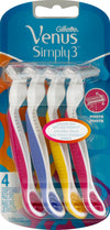GILLETTE Simply Venus Disposable Razors 4's