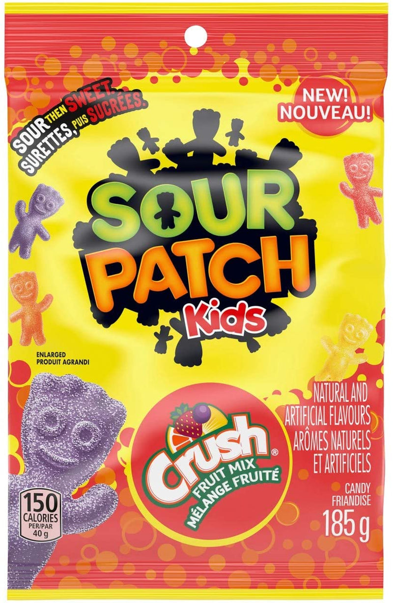 MAYNARDS Sour Patch Kids Crush Fruit Mix 185g