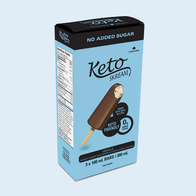 Keto Skream Vanilla Ice Cream Bar, 100 mL, 3 ct