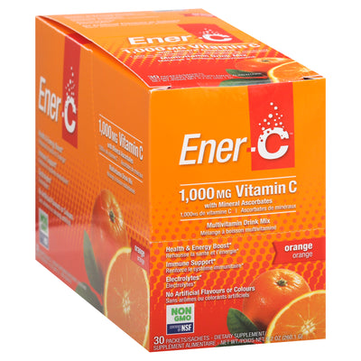 Ener-C Vitamin C 1000 mg Orange Multivitamin Drink Mix, 30 packets