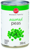 Western Family Assorted Peas, 398 mL