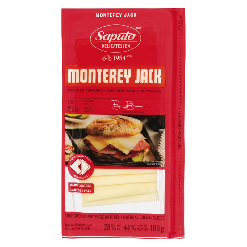 SAPUTO Monterey Jack Natural Cheese Slices 180g