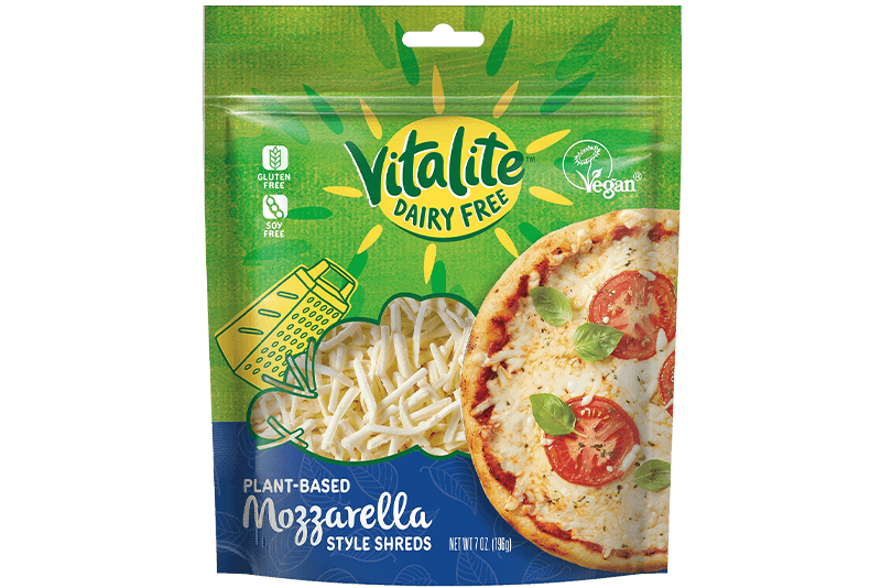 Vitalite Dairy-Free Plant Based Mozzarella Style Shreds, 200 g