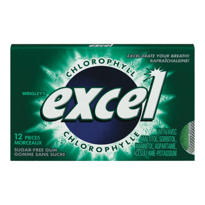 EXCEL Chlorophyll Gum 12 Pack