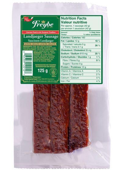 FREYBE Landjaeger Sausage 125g
