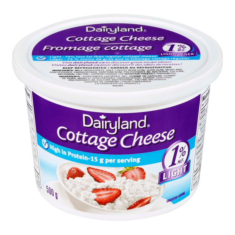 Dairyland 1% M.F. Light Cottage Cheese, 500 g