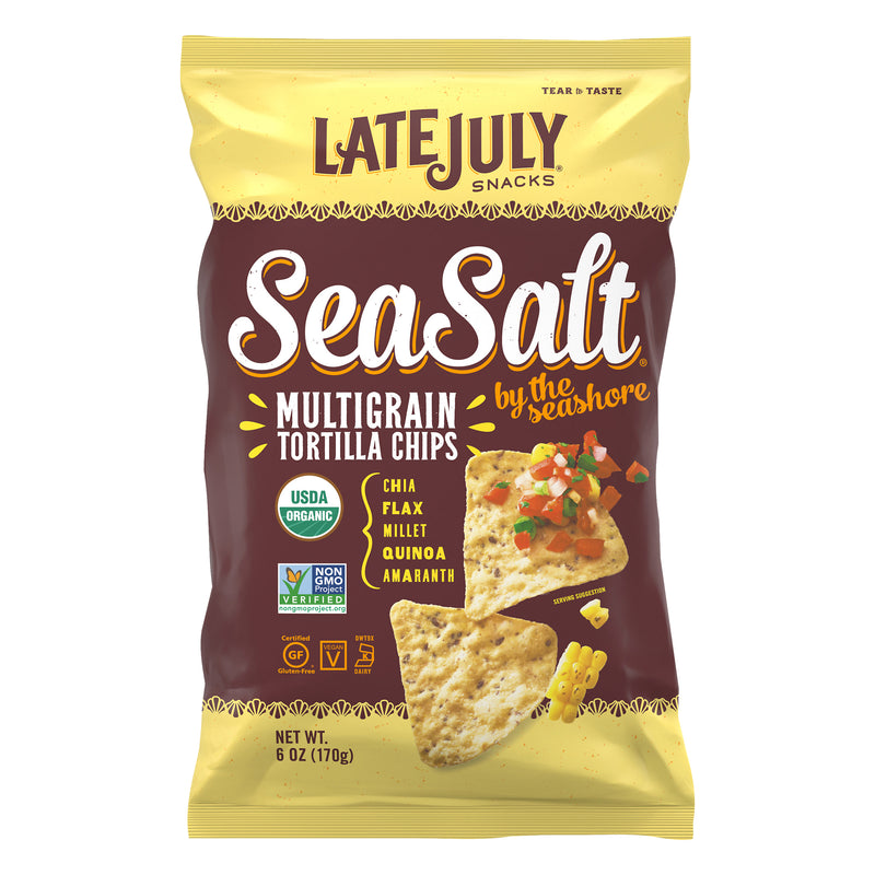 LATE JULY Sea Salt Multigrain Tortilla Chips 170g