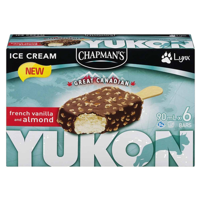 Yukon French Vanilla And Almond Ice Cream Bar, 6 ct