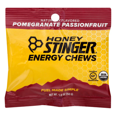 Honey Stinger Pomegranate Passion Organic Energy Chews, 51 g