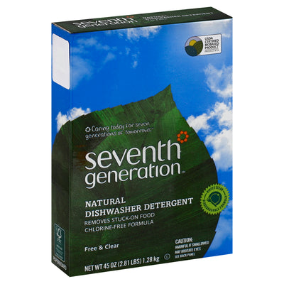 Seventh Generation Natural Free & Clear Dishwasher Detergent, 1.28 kg