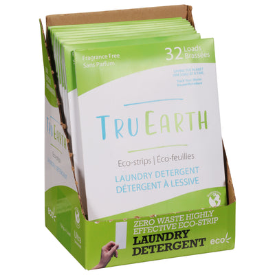 Tru Earth Eco - Strip Ultra Concentrated Fragrance Free Laundry Detergent, 1 package