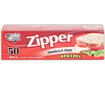 CHEF ELITE Zipper Sandwich Bag 50's