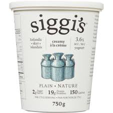 SIGGI'S SKYR PLAIN 3.6% 750G