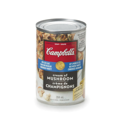 CAMPBELL'S 40% Less Salt Cream Of Mushroom Condensed Soup 284ml