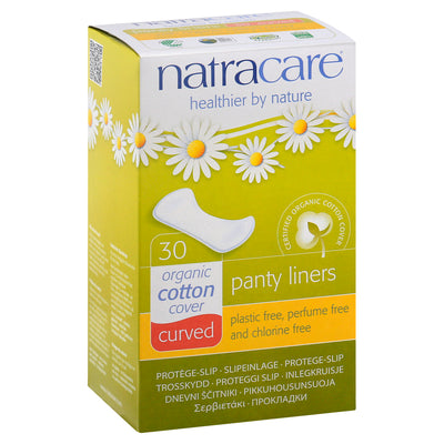 Natracare s Organic Curved Panty Liner, 30 panty liners