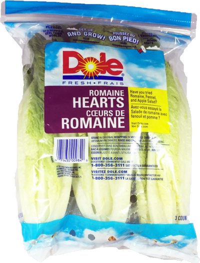Dole Fresh Romaine Hearts, 3 ct